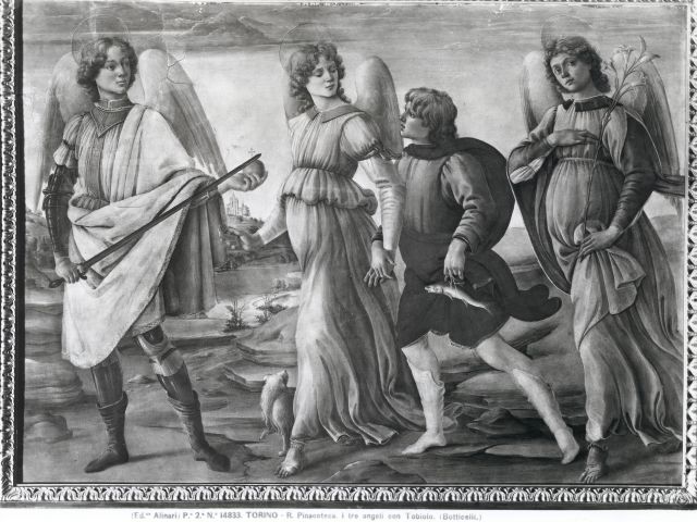 Alinari, Fratelli — Torino - R. Pinacoteca. I tre angeli con Tobiolo. (Botticelli.) — insieme